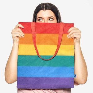 FLYING TOGER Colorful Rainbow Tote Bag 🌈🌈🌈